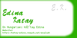 edina katay business card